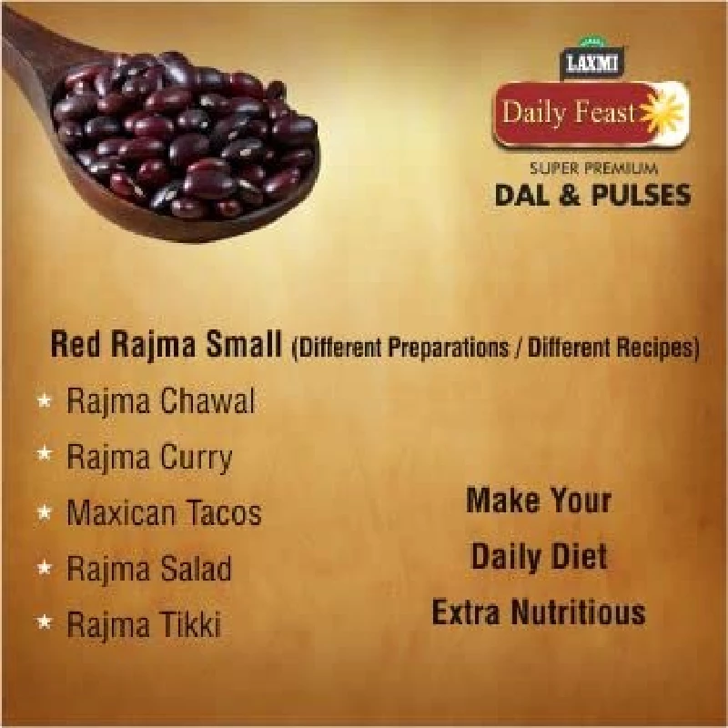 Laxmi Daily Feast Small Red Rajma, 1000 g-6.webp